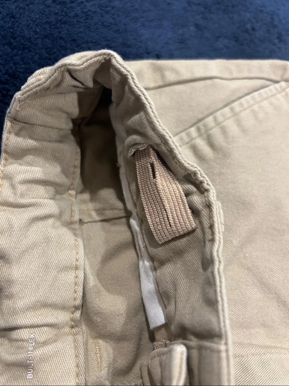 Old Navy Boys Tan Flat-Front Cotton Shorts